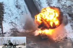 Xe tăng 'Kẻ hủy diệt' Terminator của Nga trúng đạn ở chiến trường Ukraine