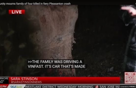 Truyền thông Mỹ: Gia đình 4 người thiệt mạng trong xe VinFast bị tai nạn ở...